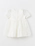 LC Waikiki Crew Neck Short Sleeve Lace Baby Girl Dress